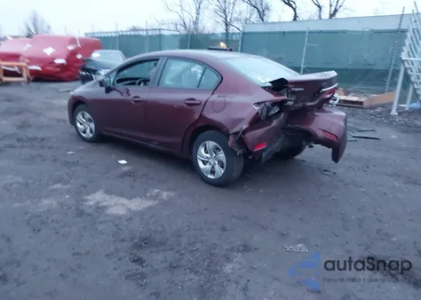 2014 Honda Civic Lx из США, поврежденный, VIN 19XFB2F51EE255158